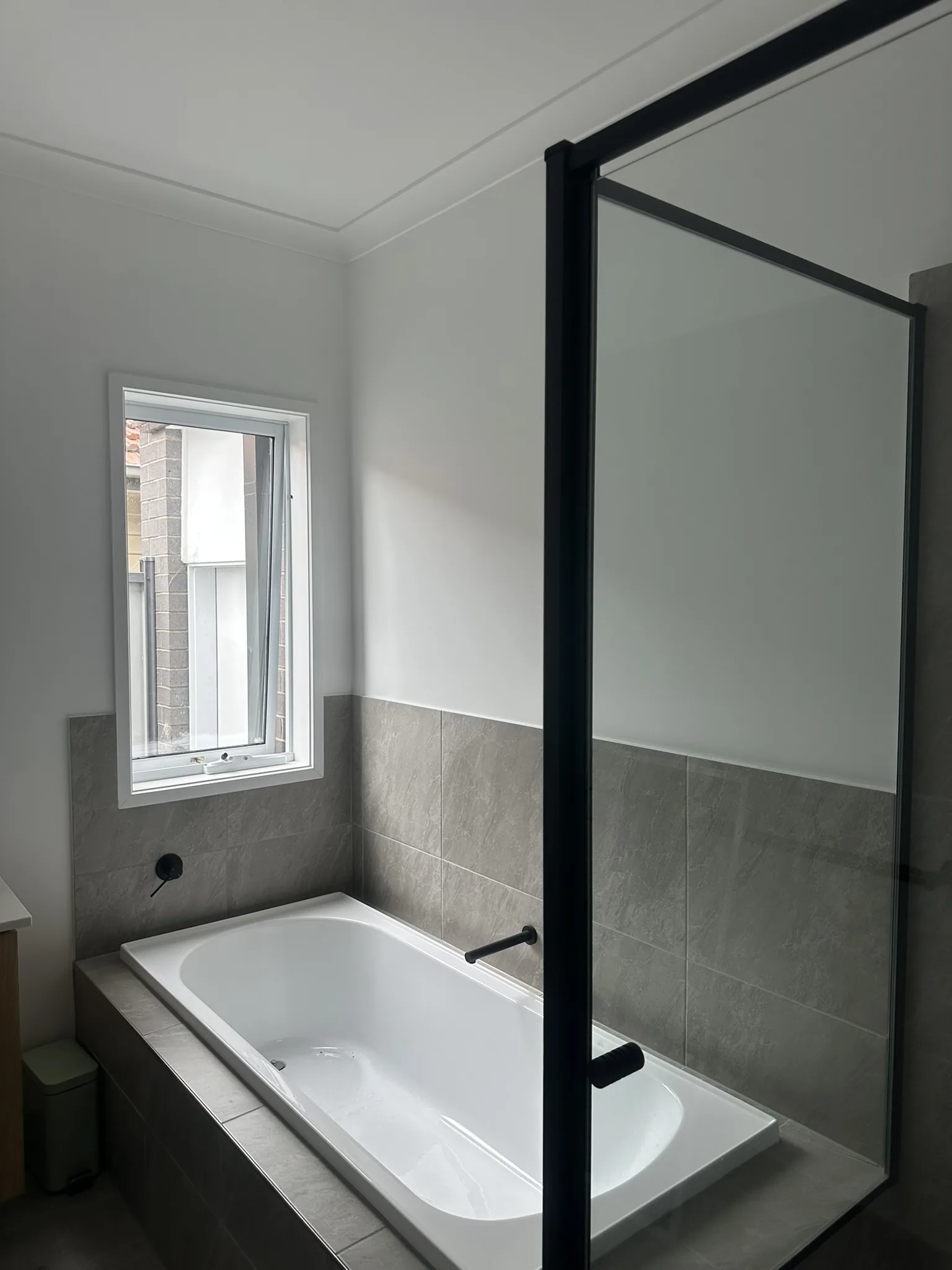 Partial Frosted Bathroom Window Film detail 2