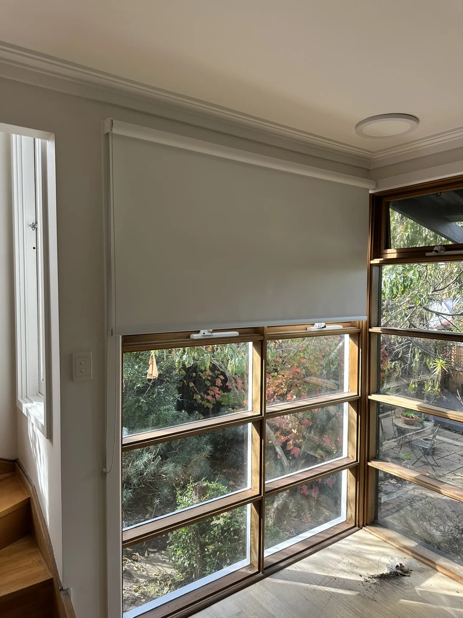 Full home roller blind fitout in a Melbourne character home, with blinds custom-fitted to every window for consistent light control, privacy and a clean modern finish that complements the home's original charm.