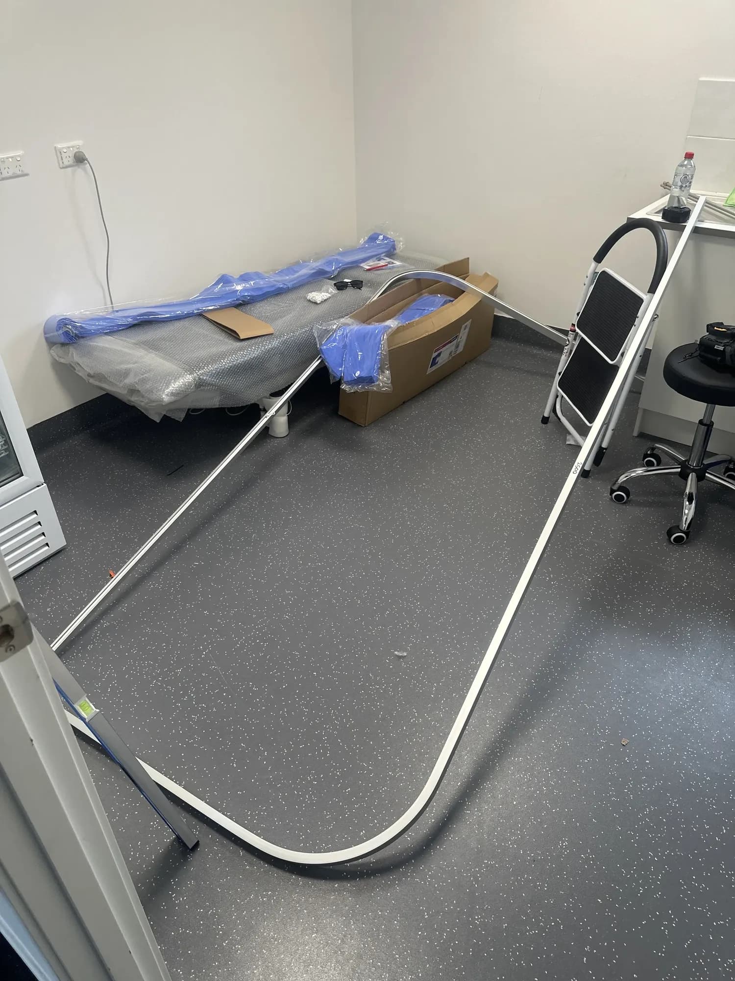 Medical Clinic Curtain Track Installation detail 2