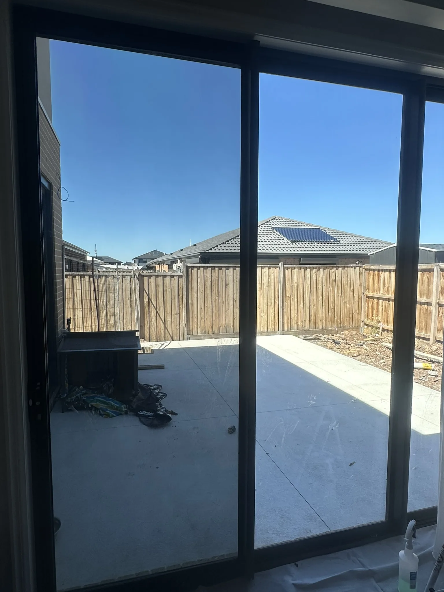 Living/Dining Room Tint & Sheer Curtain Installation detail 2