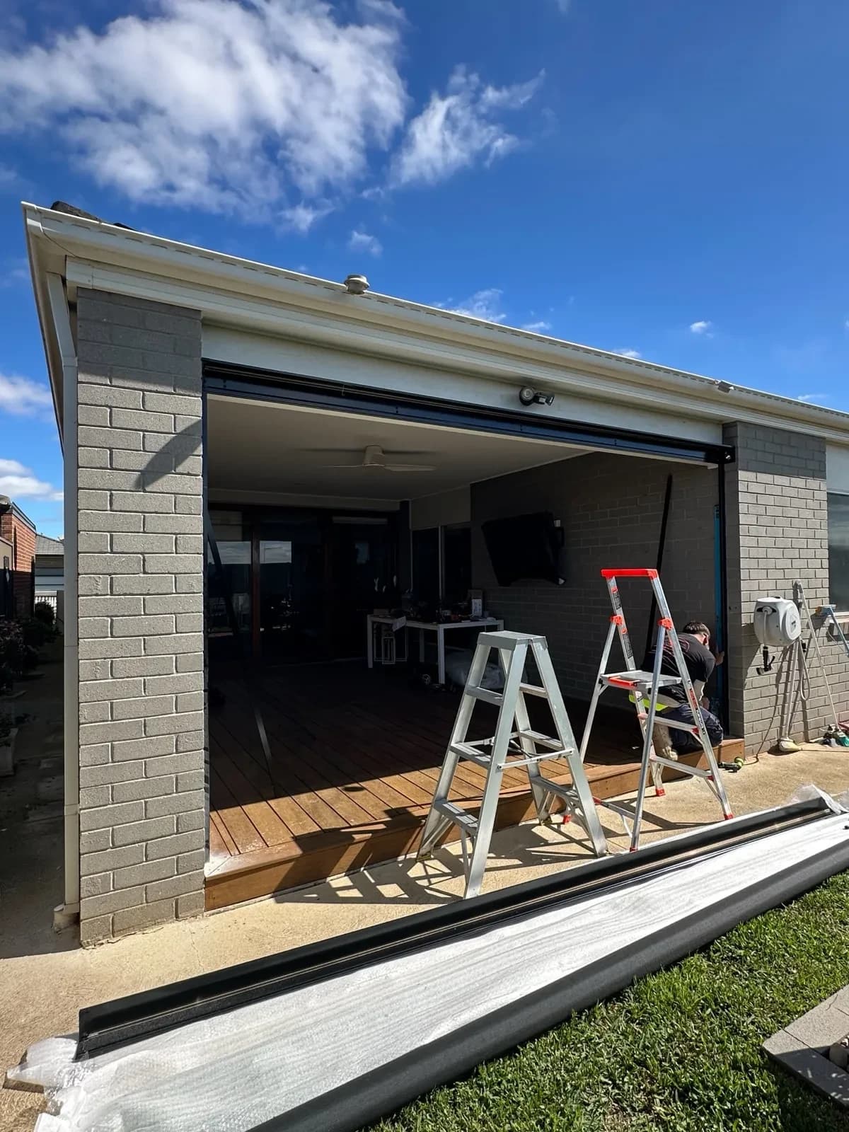Outdoor Blind Install — photo 1 of 4
