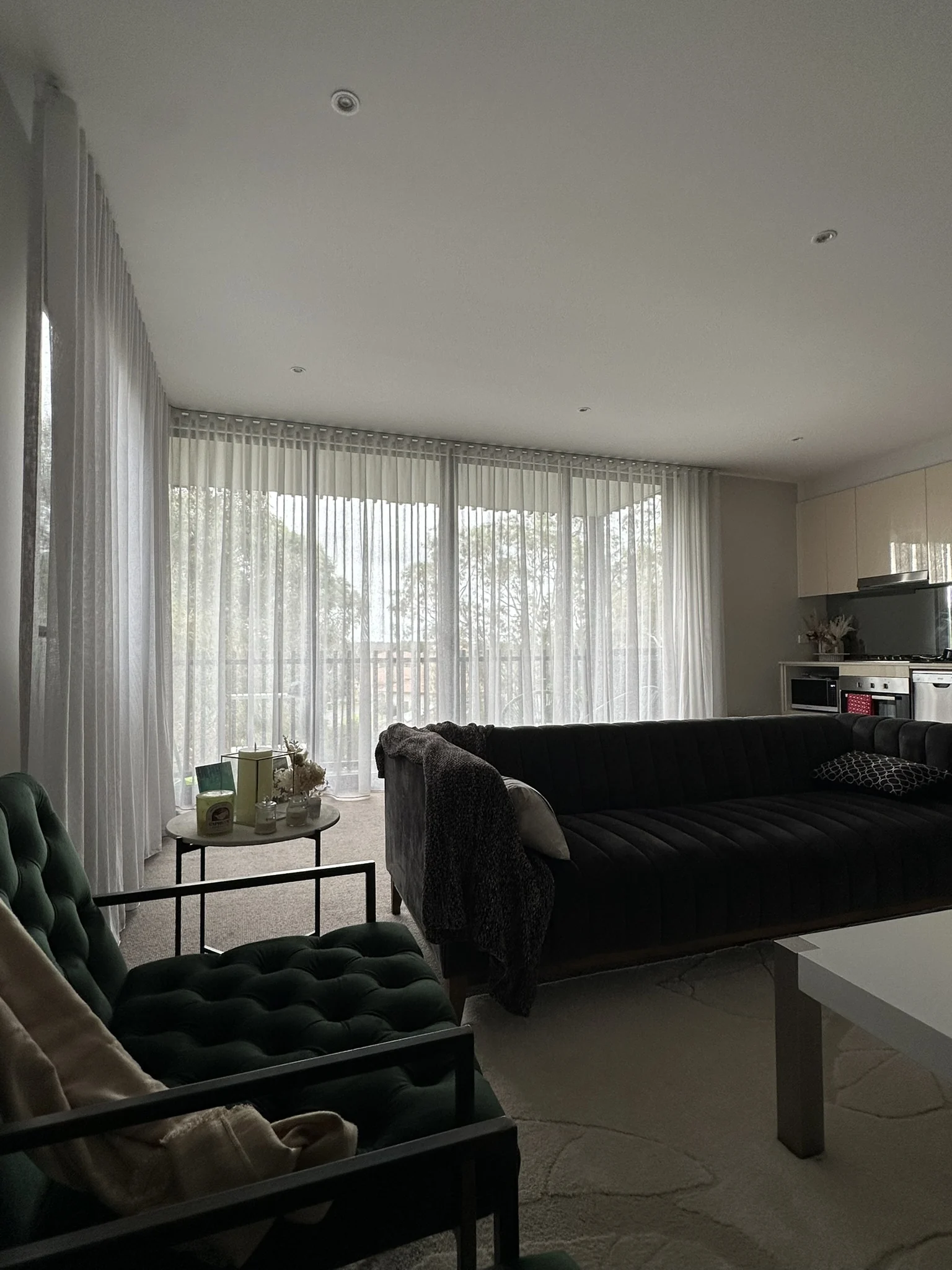 Bended Sheer Curtains for Apartment in Bundoora